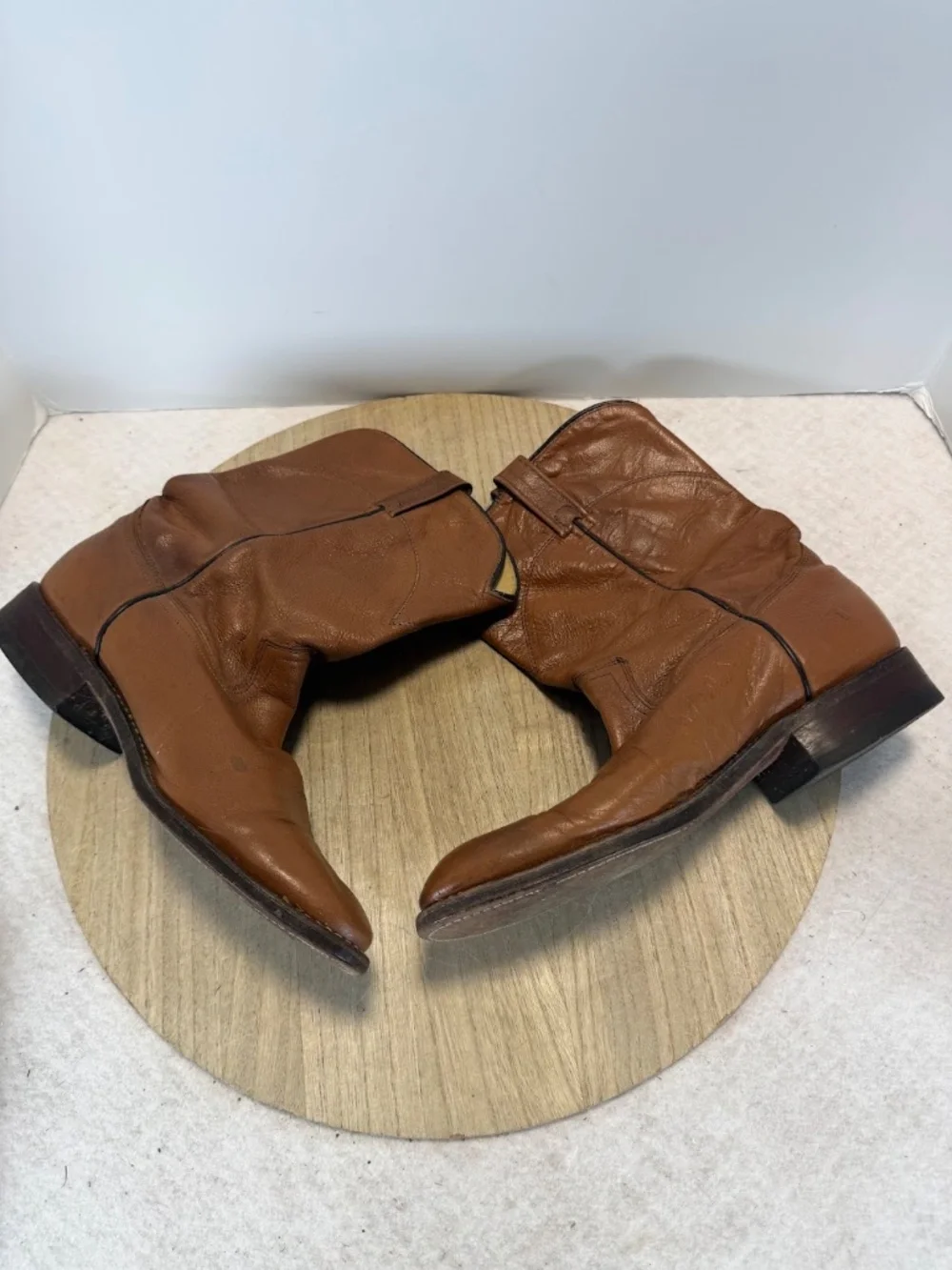 Dan Post 319152 Men's 9.5D Brown Leather Western Cowboy Boots USA Made